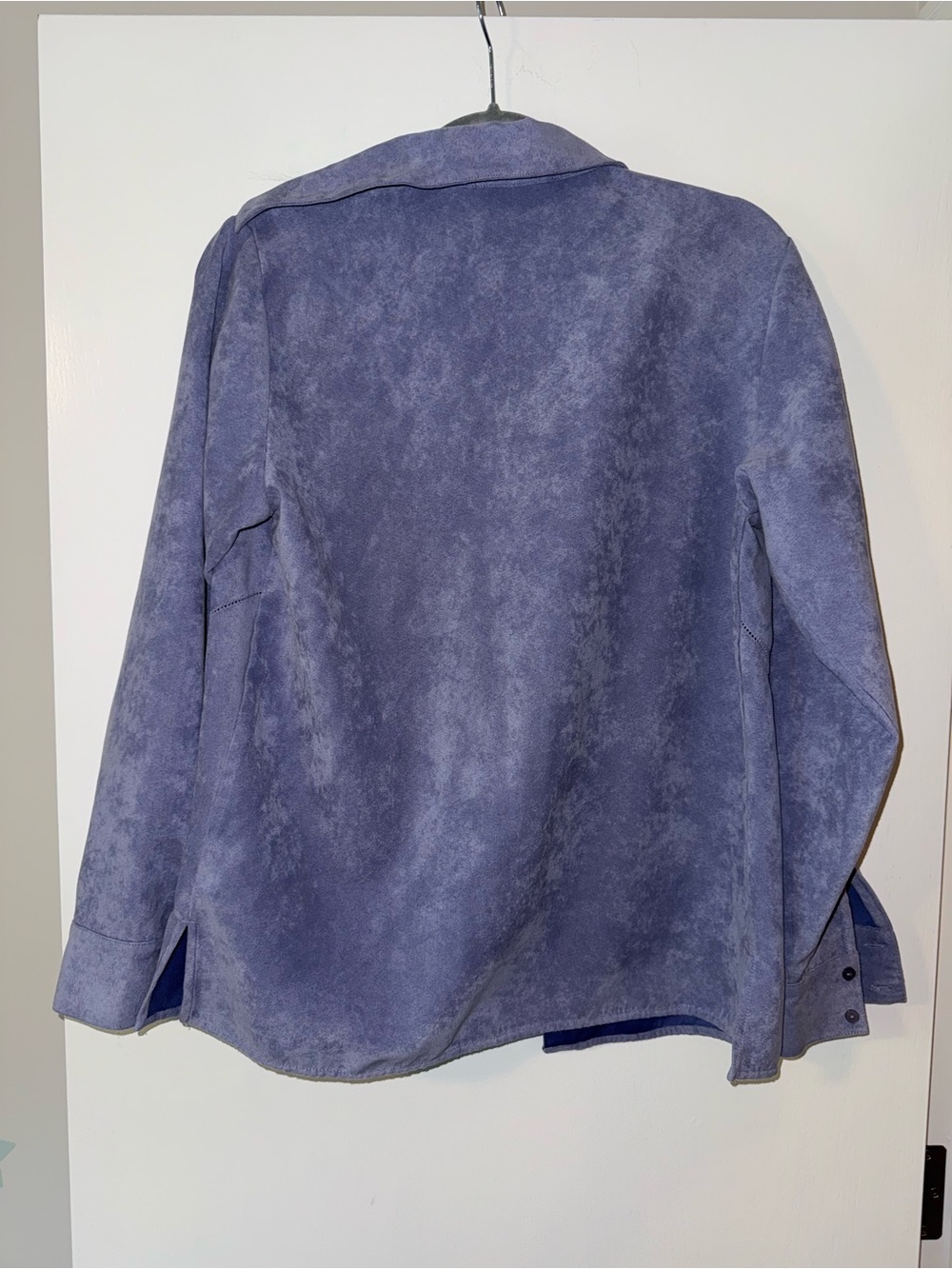 Faux Suede Button-Up Jacket - Picture 3 of 4
